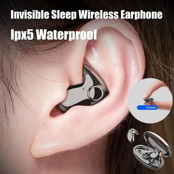 Invisible Sleep Wireless Earphone Waterproof  Noise Reduction Bluetooth