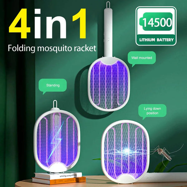 Mosquito Racket Insect Killer with UV Light Bug Zapper 3000V