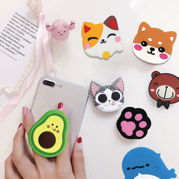 Cute Cat Cartoon Mobile Phone Holder