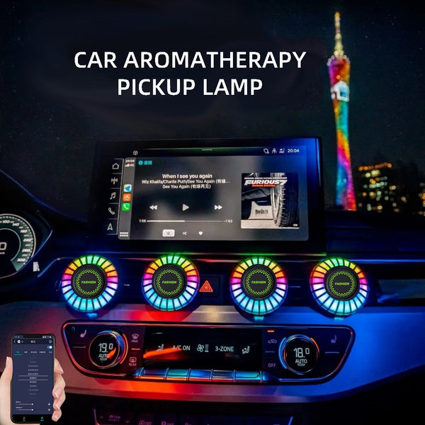 Car Air Freshener with LED Aroma