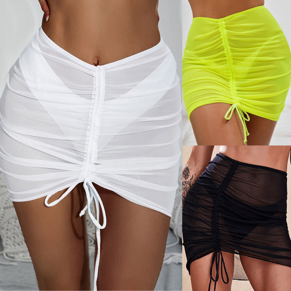 Women Swimsuit Cover Up Sheer Skirt