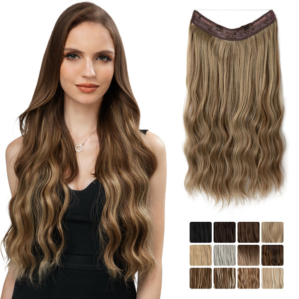 Synthetic Wave Invisible Hair Extensions