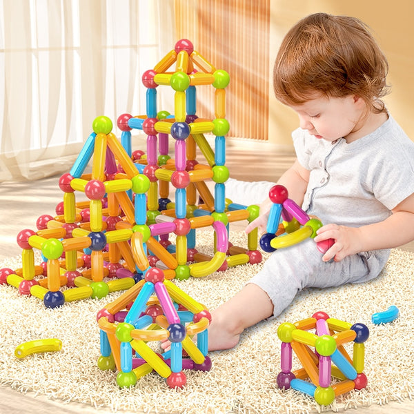 Kids Magnetic  Building Blocks Montessori Educational Toys